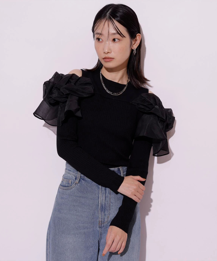 オフショルパフニット | ニット | Mystrada（マイストラーダ