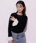 袖レースニット | ニット | Mystrada（マイストラーダ） │【公式通販