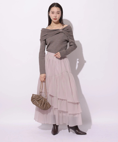 Mystrada(マイストラーダ) |シアーランダムティアードスカート