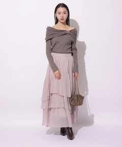 Mystrada(マイストラーダ) |シアーランダムティアードスカート