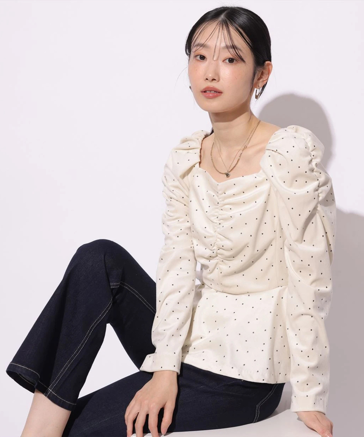 ドットペプラムブラウス | シャツ・ブラウス | Mystrada（マイ