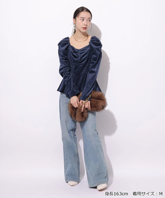 Mystrada(マイストラーダ) |[WEBLIMITED]ドットペプラムブラウス