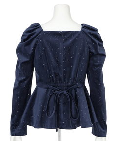 Mystrada(マイストラーダ) |[WEBLIMITED]ドットペプラムブラウス