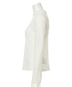 Mystrada(マイストラーダ) |レースハイネックカットソー