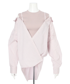 Mystrada(マイストラーダ) |2WAYシャツリブニットアンサンブル