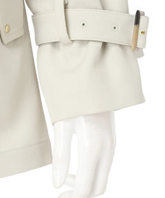 Mystrada(マイストラーダ) |レザー切り替えミドルトレンチ