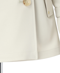 Mystrada(マイストラーダ) |レザー切り替えミドルトレンチ