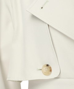 Mystrada(マイストラーダ) |レザー切り替えミドルトレンチ