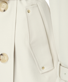 Mystrada(マイストラーダ) |レザー切り替えミドルトレンチ