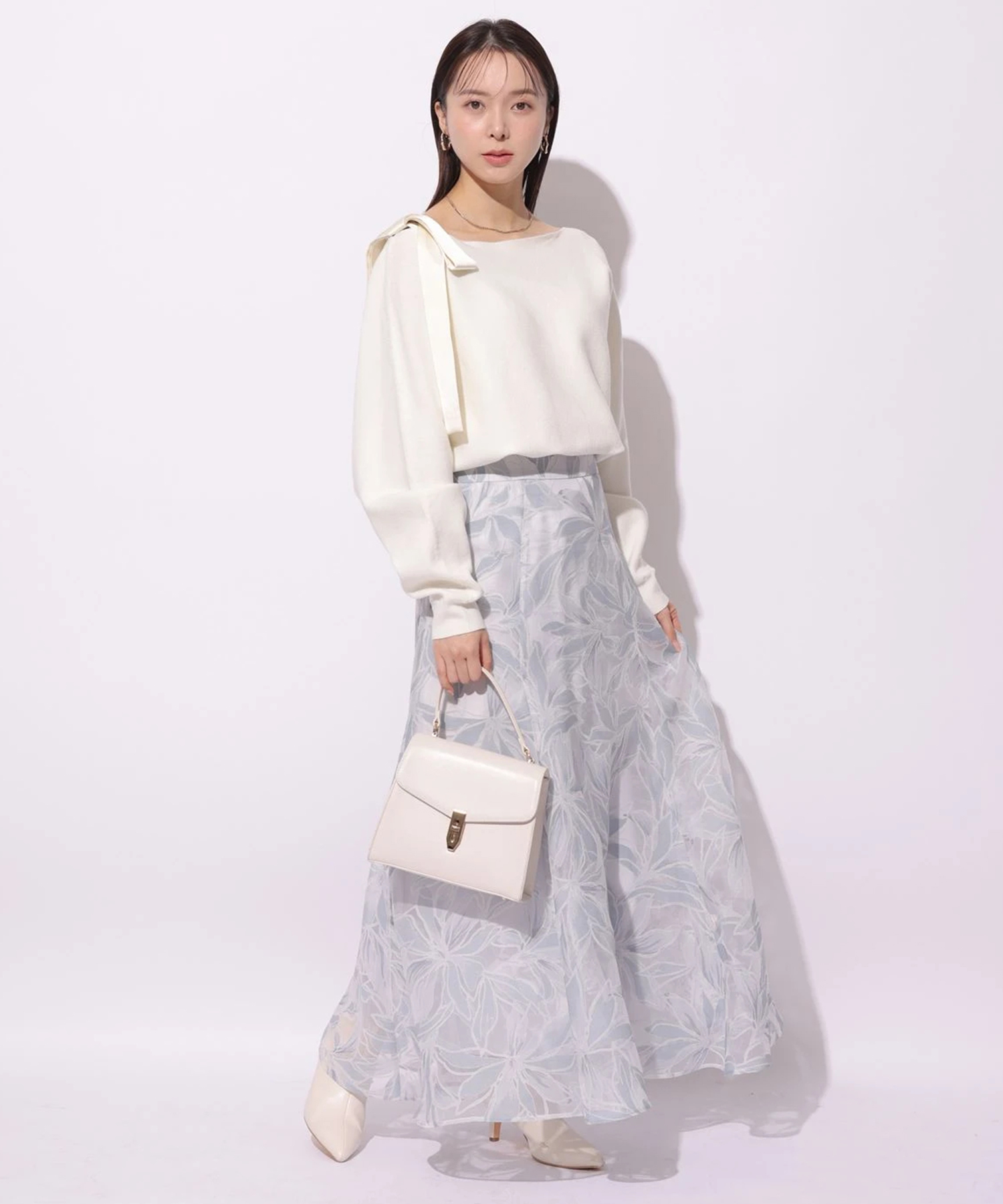 マイストラーダ　リリーデニムオパールスカート　ライトブルー　Sサイズ マイストラーダ リリーデニムオパールスカート ライトブルー Sサイズ