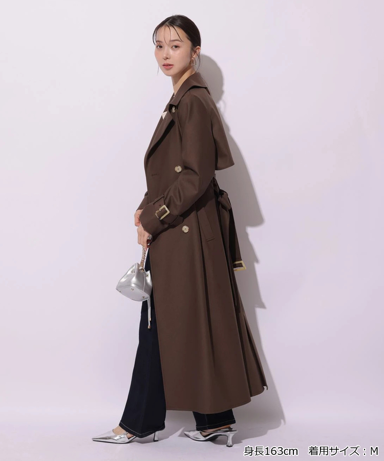 現行 極美品 マイストラーダ トレンチコート ロング丈 ベルト キャメル 現行 極美品 マイストラーダ トレンチコート ロング丈 ベルト キャメル