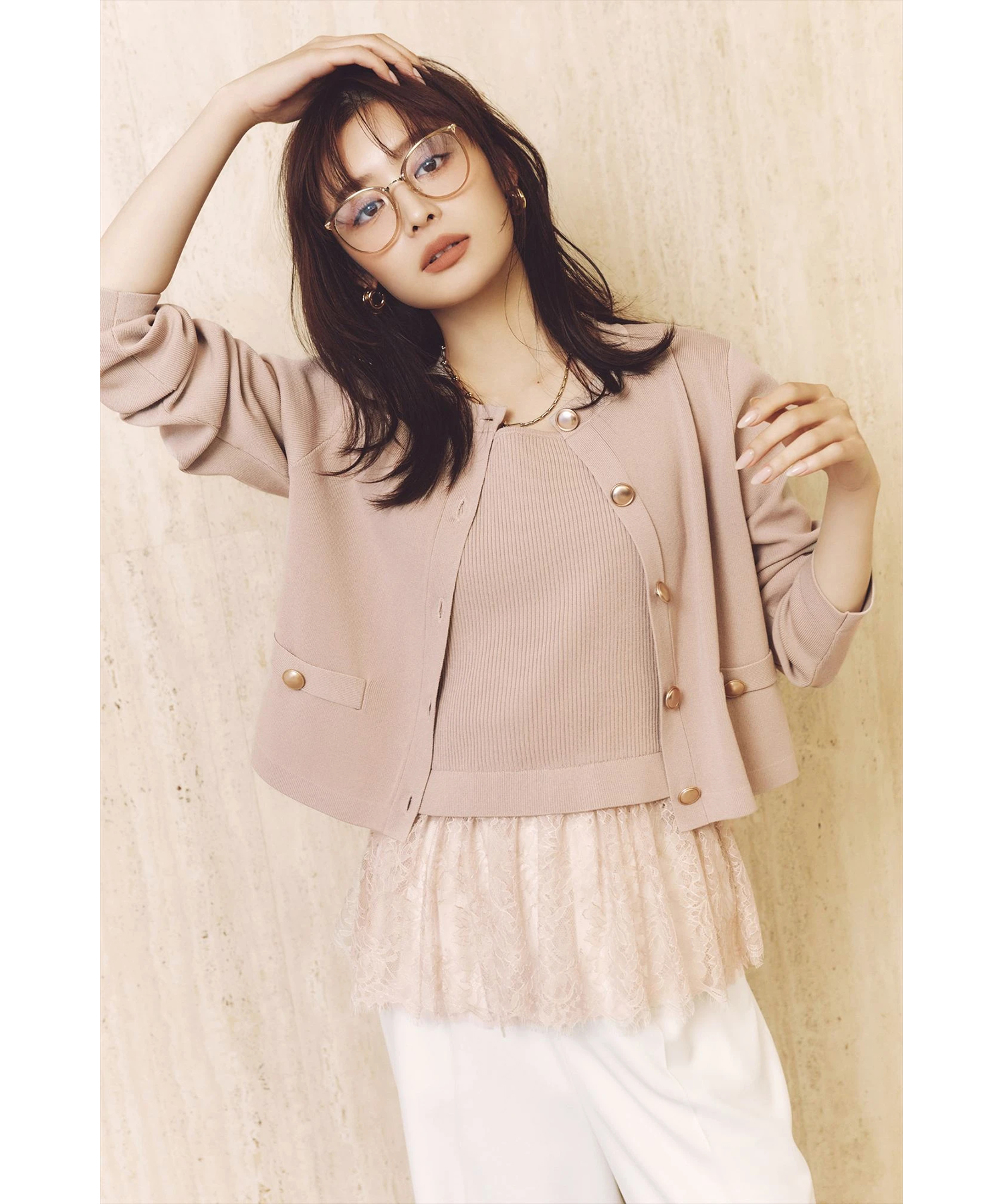 ペプラムレースニットアンサンブル | アンサンブル | Mystrada（マイ