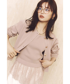 Mystrada(マイストラーダ) |ペプラムレースニットアンサンブル