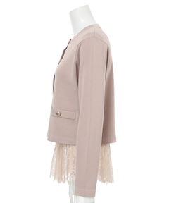 Mystrada(マイストラーダ) |ペプラムレースニットアンサンブル