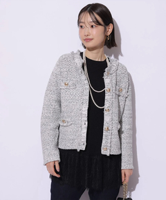 Mystrada(マイストラーダ) |フリンジニットジャケット