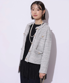 Mystrada(マイストラーダ) |フリンジニットジャケット