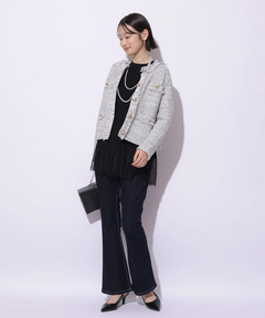 Mystrada(マイストラーダ) |フリンジニットジャケット