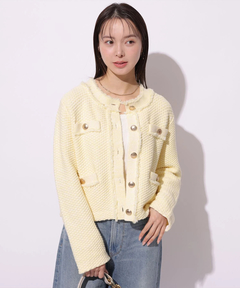 Mystrada(マイストラーダ) |フリンジニットジャケット