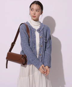 Mystrada(マイストラーダ) |フリンジニットジャケット