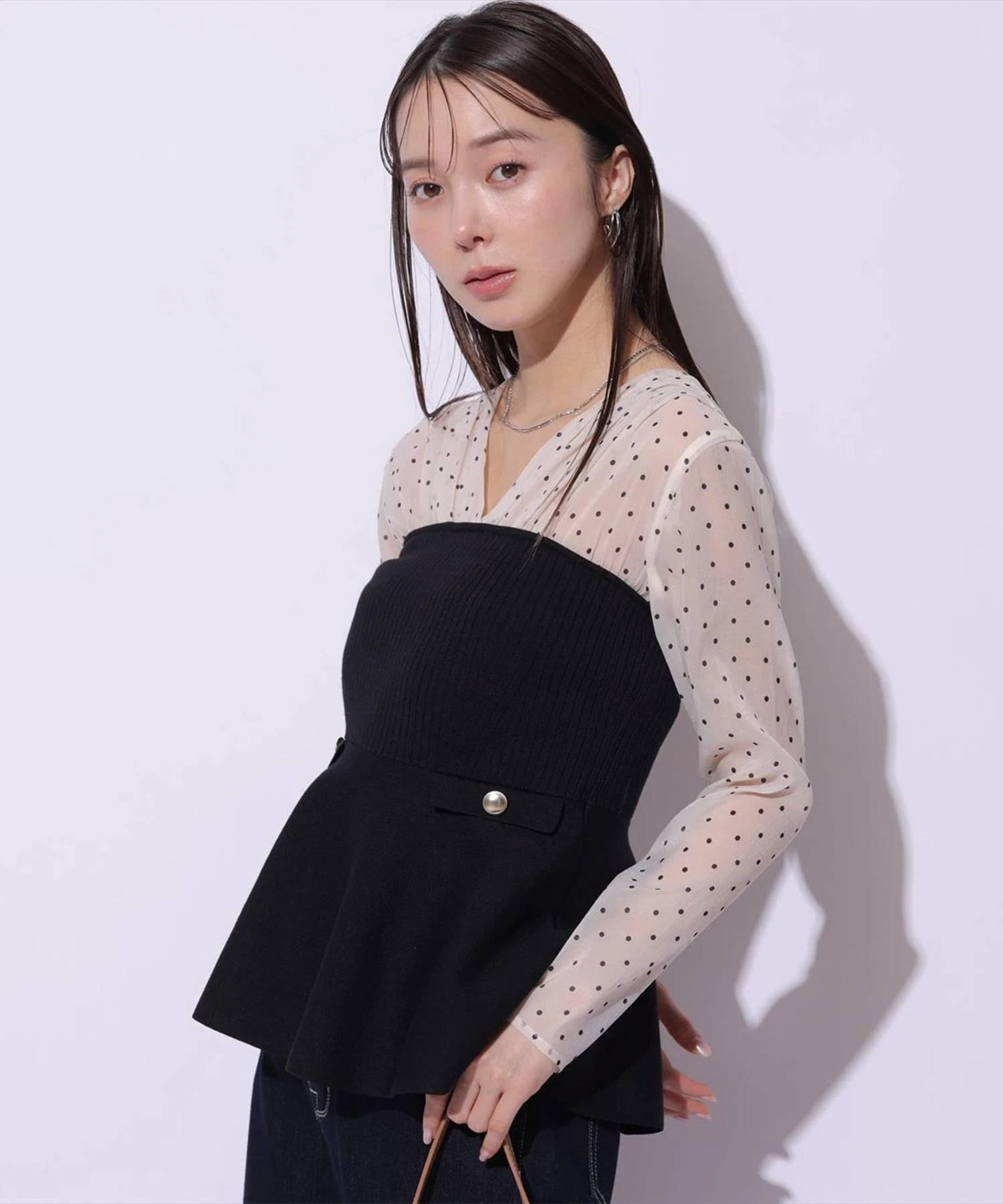 ペプラムドッキングニット | ニット | Mystrada（マイストラーダ