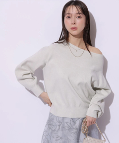 Mystrada(マイストラーダ) |ゆるラメオフショルニット