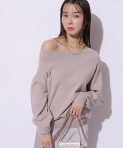 Mystrada(マイストラーダ) |ゆるラメオフショルニット