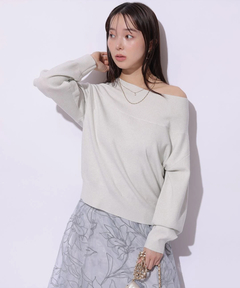 Mystrada(マイストラーダ) |ゆるラメオフショルニット