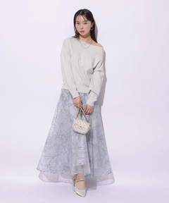 Mystrada(マイストラーダ) |ゆるラメオフショルニット