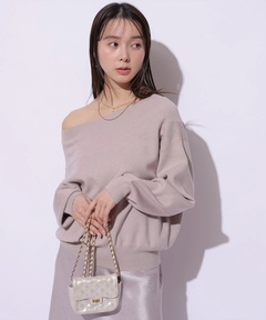 Mystrada(マイストラーダ) |ゆるラメオフショルニット