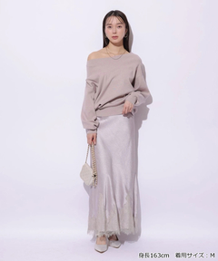 Mystrada(マイストラーダ) |ゆるラメオフショルニット