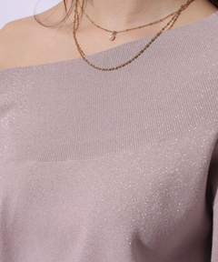 Mystrada(マイストラーダ) |ゆるラメオフショルニット