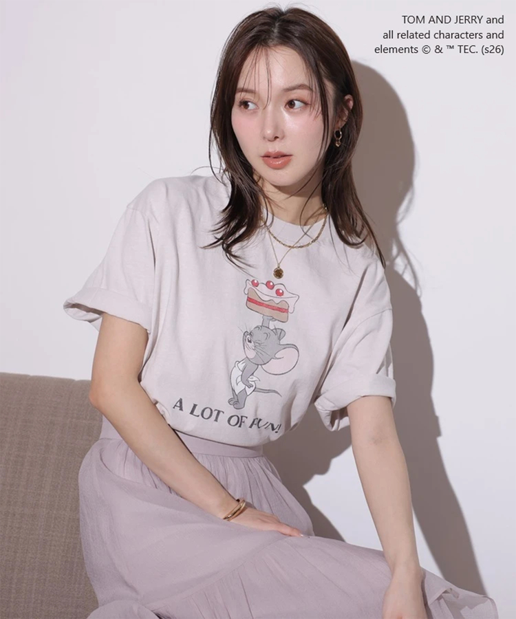 Mystrada(マイストラーダ) |〈TOM and JERRYコラボ〉タフィー ケーキTシャツ