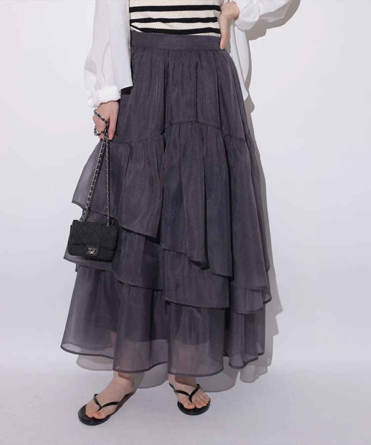 シアーランダムティアードスカート | スカート | Mystrada（マイ