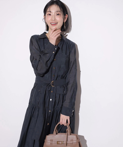 Mystrada(マイストラーダ) |ポケットシアーシャツワンピ