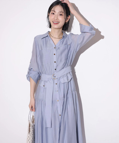 Mystrada(マイストラーダ) |ポケットシアーシャツワンピ