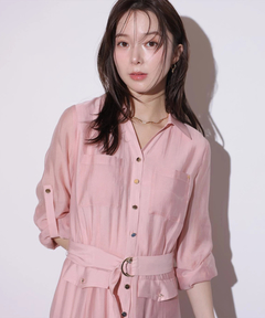 Mystrada(マイストラーダ) |ポケットシアーシャツワンピ