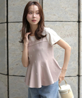 パールペプラムドッキングカットソー | Tシャツ・カットソー