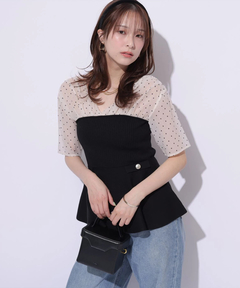アルページュストーリー　トップス ルミネ新宿限定》前後2WAYボートネックニット | ニット | Arpege
