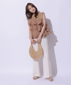 Mystrada(マイストラーダ) |スリムフレアパンツ