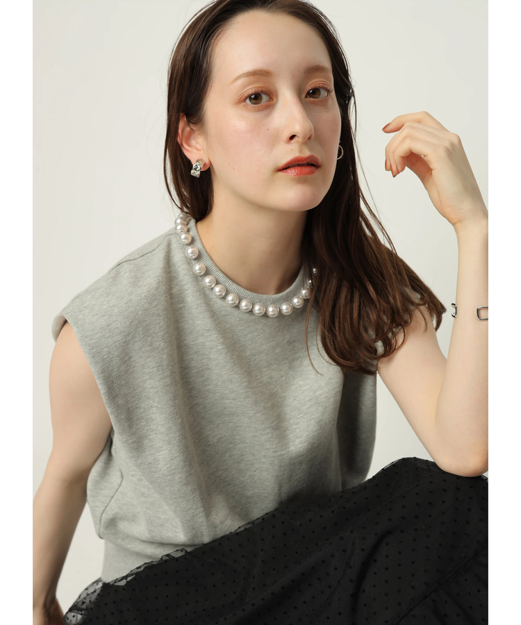 パール付スウェットプルオーバー | Tシャツ・カットソー | Arpege ...
