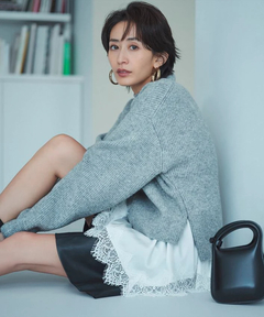 Arpege story(アルページュストーリー) |フェイクレザーハーフパンツ