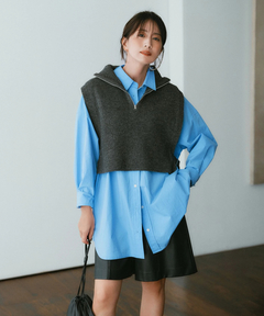 Arpege story(アルページュストーリー) |フェイクレザーハーフパンツ