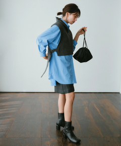 Arpege story(アルページュストーリー) |フェイクレザーハーフパンツ