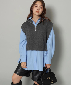 Arpege story(アルページュストーリー) |フェイクレザーハーフパンツ