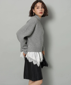 Arpege story(アルページュストーリー) |フェイクレザーハーフパンツ