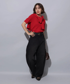 Arpege story(アルページュストーリー) |カーブデニムパンツ