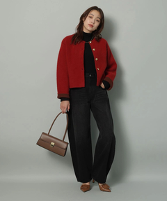 Arpege story(アルページュストーリー) |カーブデニムパンツ