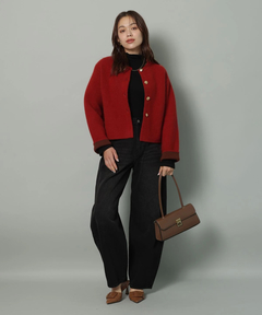 Arpege story(アルページュストーリー) |カーブデニムパンツ