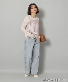 Arpege story(アルページュストーリー) |カーブデニムパンツ