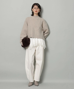 Arpege story(アルページュストーリー) |カーブデニムパンツ